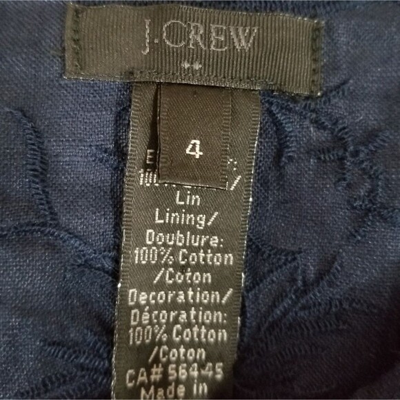 J Crew Mid Length Lace Detail Sleeveless Dress - Picture 7 of 8